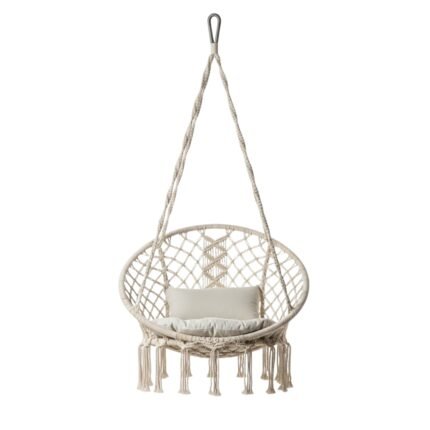 Avrynta Bohemian Macrame Hanging Chair | Indoor Outdoor Cozy Swing Seat